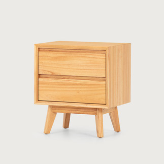 oak look scandi bedside table 