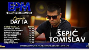 Euro Poker Million: un super chip leader per il Day1A, Tomislav imbusta 453.000 chips
