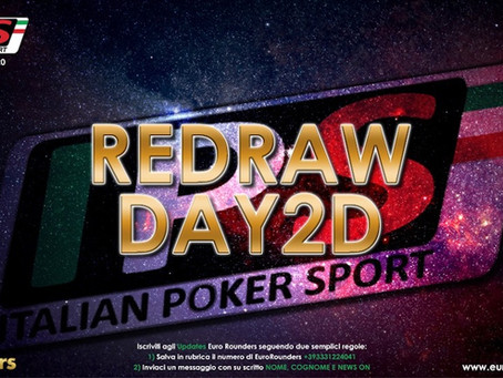 IPS Nova Gorica, il redraw del Day2D, in 290 ai tavoli e si gioca down to 92 players!