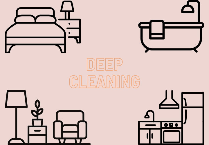 Expert deep cleaning services in Cardiff for homes and offices. Thorough cleaning of kitchens, bathrooms, floors, and hard-to-reach areas