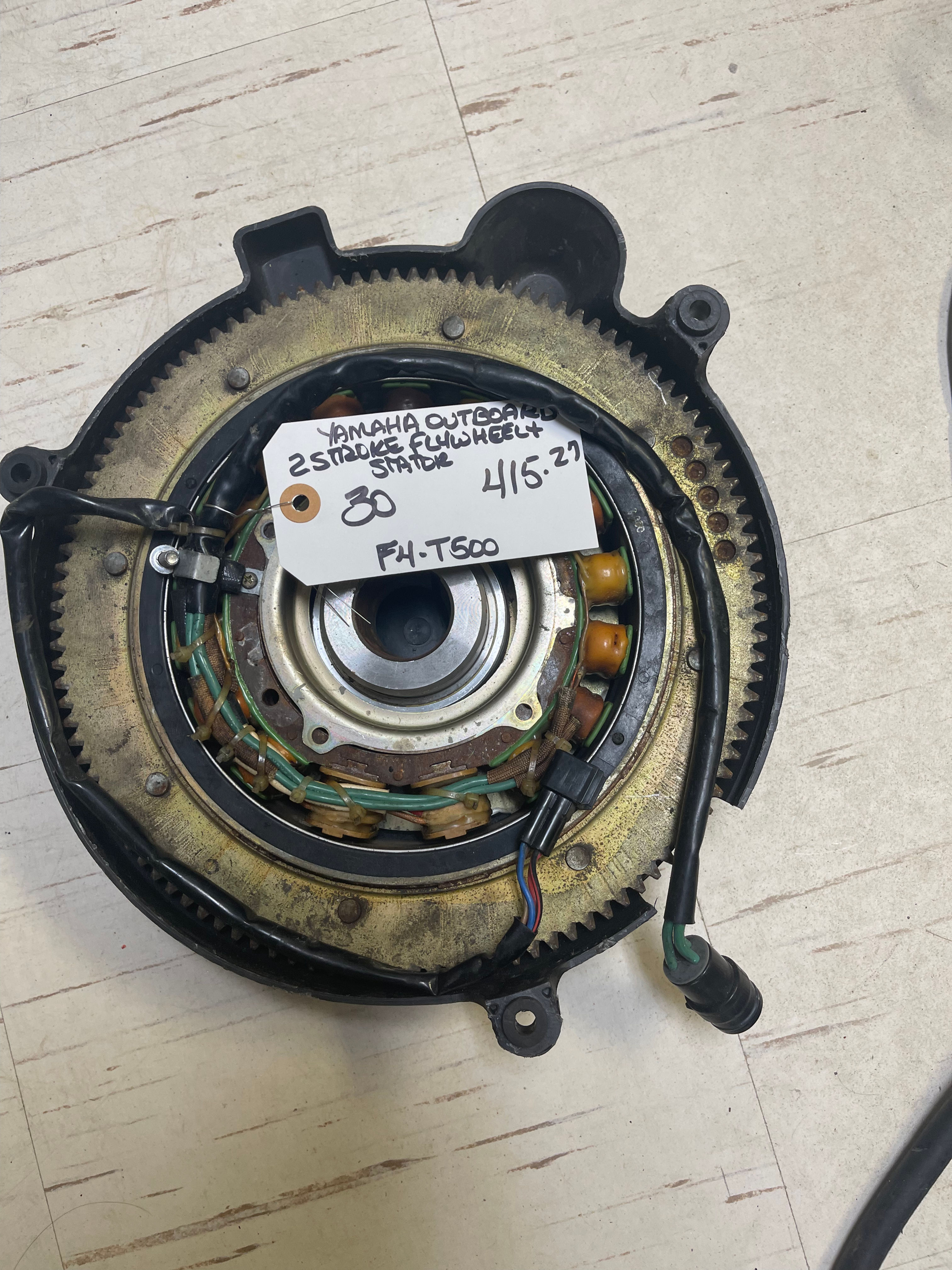 YAMAHA FLYWHEEL AND STATOR F4-T500