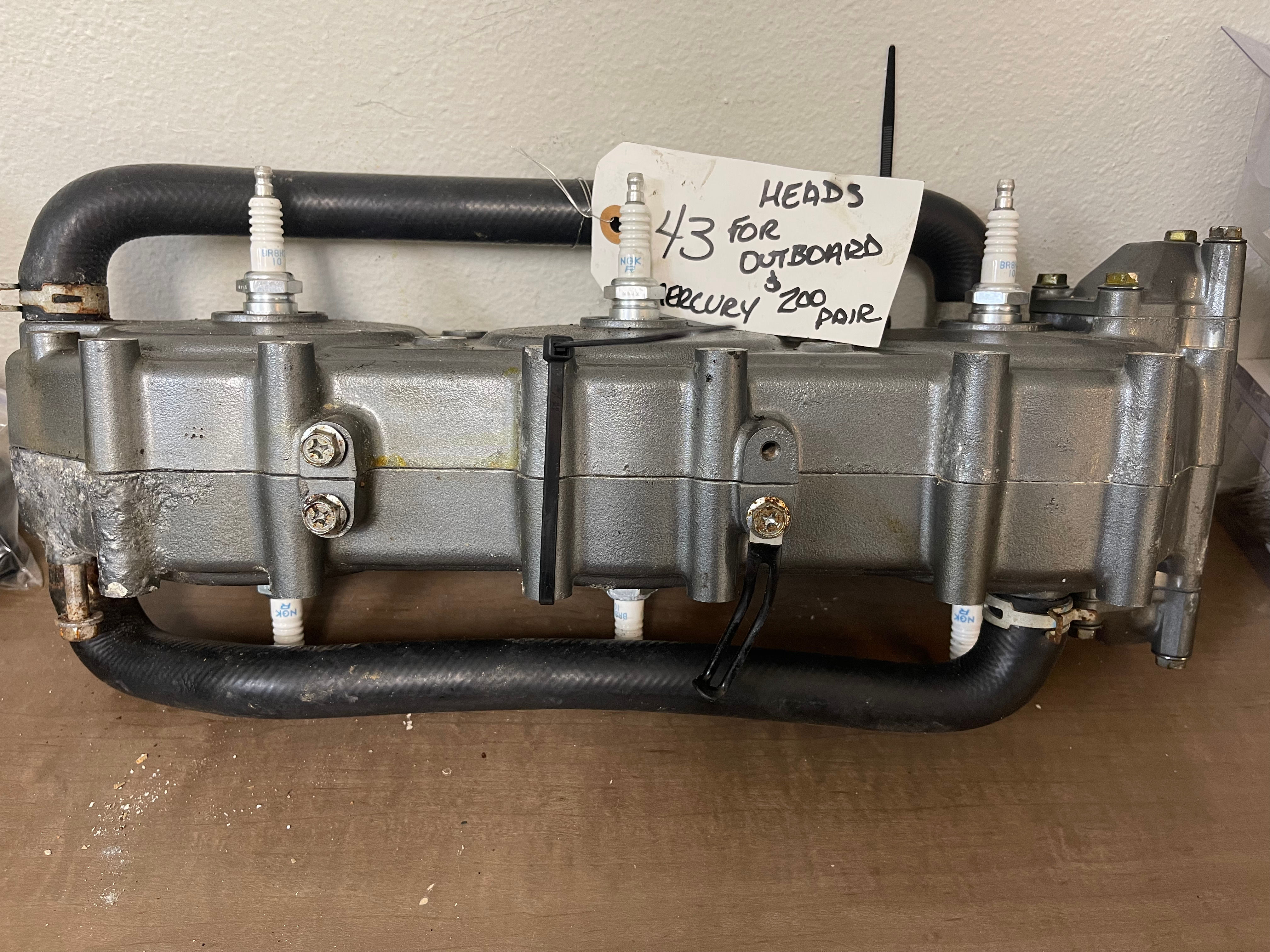 MERCURY HEADS  FOR OUTBOARD ( PAIR)