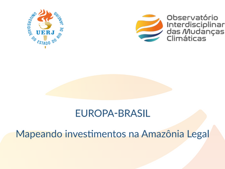 Publicação: Europa-Brasil - Mapeando Investimentos na Amazônia Legal