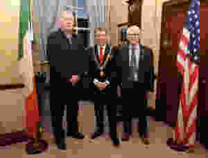 Councillor Mick Finn, Lord Mayor Cllr. Tony Fitzgerald, Michael O'Neill. Picture, Tony O'Connell Photography.