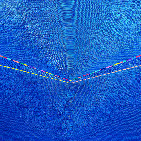25. KO Song Hwa, Les ondes, 2022, Huile sur toile, 90 x 90 cm.jpg