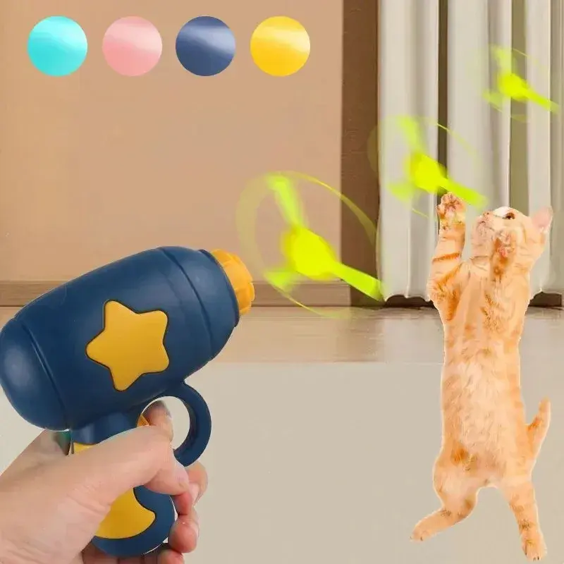 Brinquedo divertido para gatos, lançamento interativo, brinquedo de treinamento.