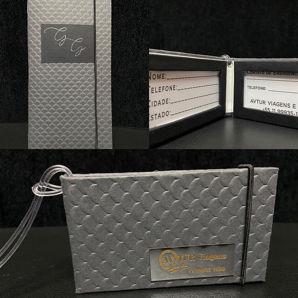 Kit Viagem 1 - porta voucher e tag de mala