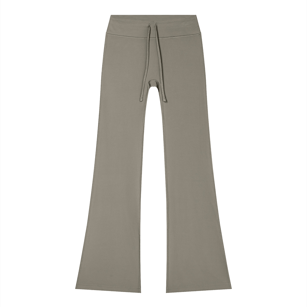 Thumbnail: Flared Drawstring Yoga Pants
