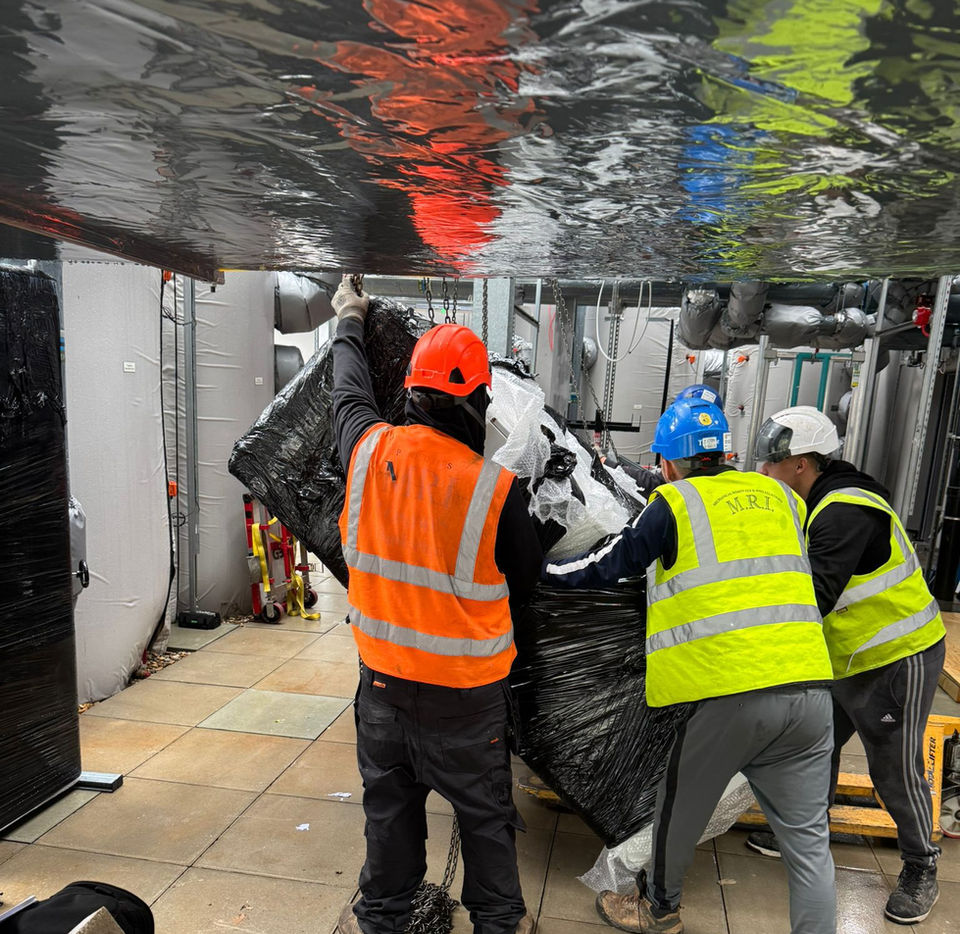 MRI Ltd HIAB operations and plant movement services for heavy machinery relocation and positioning.