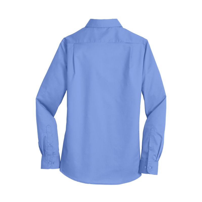 Thumbnail: Port Authority® Ladies SuperPro™ Twill Shirt Brand Logo