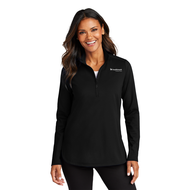 Thumbnail: Port Authority® Ladies C-FREE® Double Knit 1/4-Zip