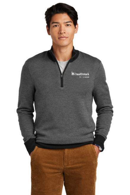 Brooks Brothers ® Washable Merino Birdseye 1/4-Zip Sweater | website-1