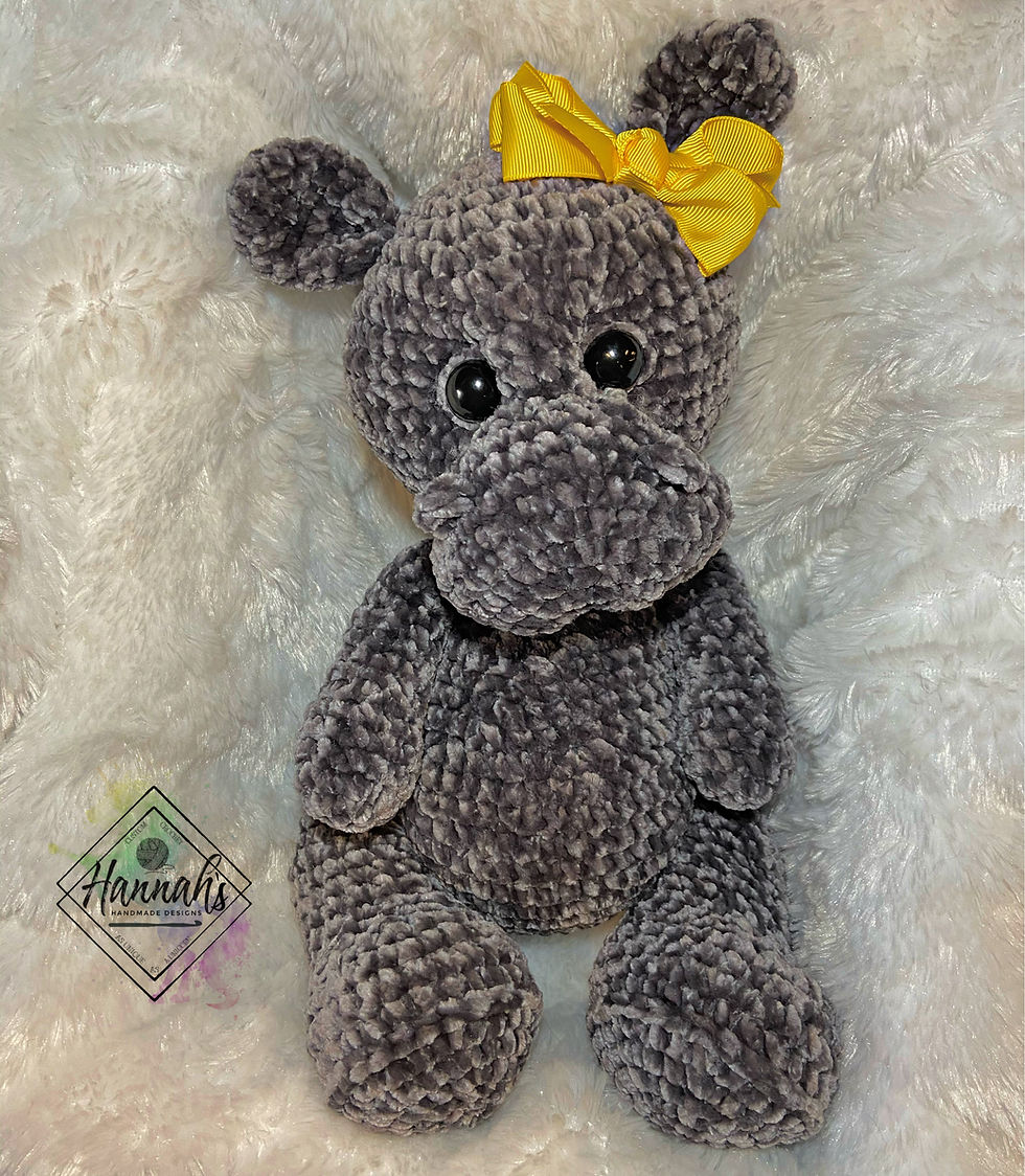 Thumbnail: Baby Hippo Crochet PDF Pattern; Velvet Baby Collection