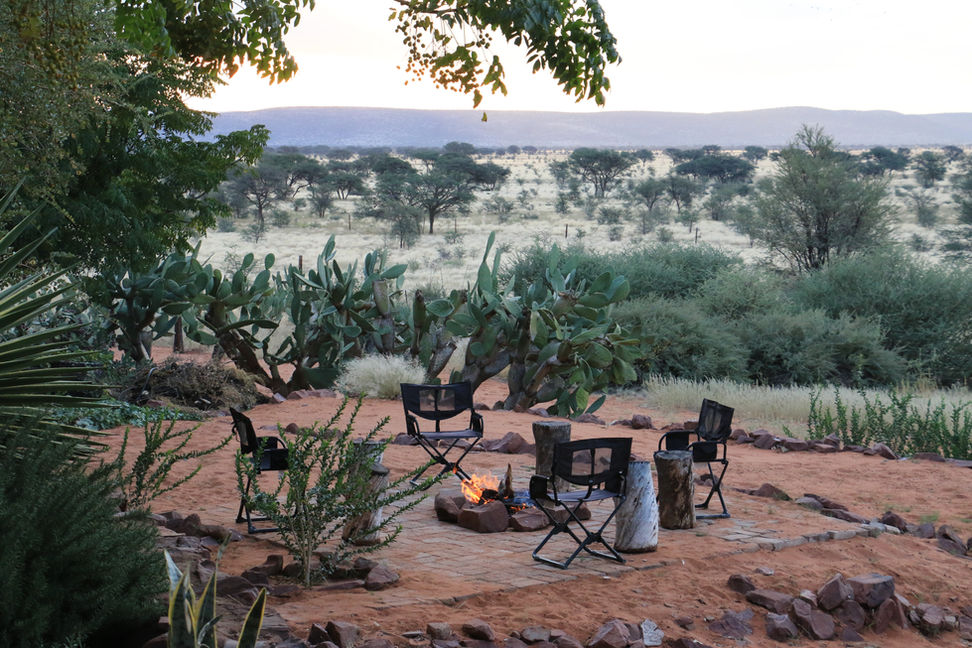 Fire pit with a view of Jagdfarm Onverwacht
