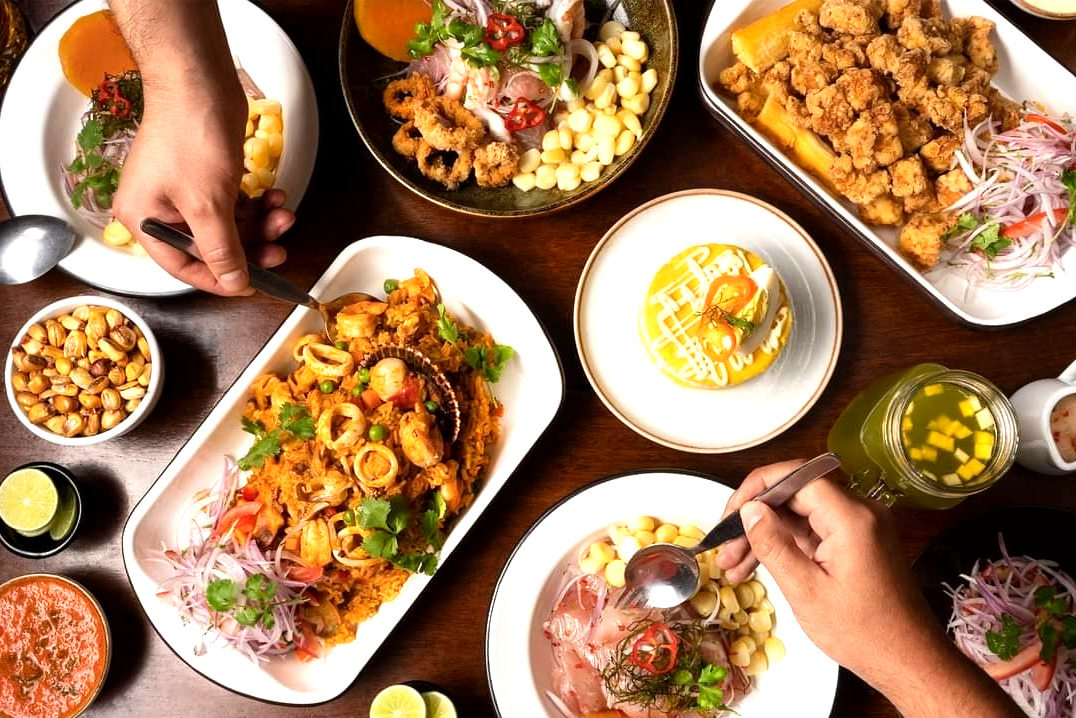 Arranged Food and Objects