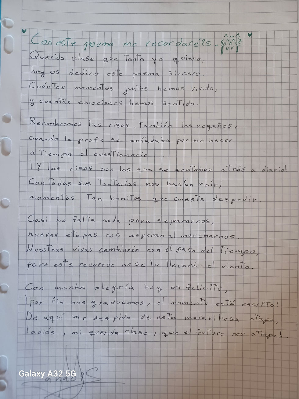 Con este poema me recordaréis...