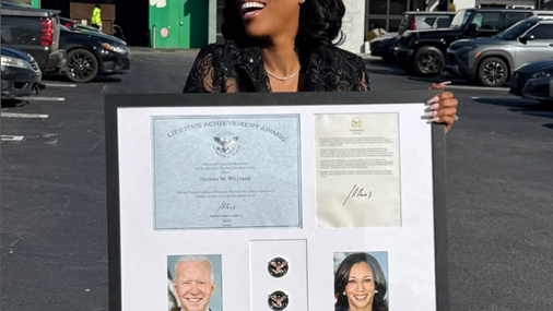 Reality TV Icon Dianna Williams of 'The Dolls' Honored With Presidential Lifetime Achievement Award