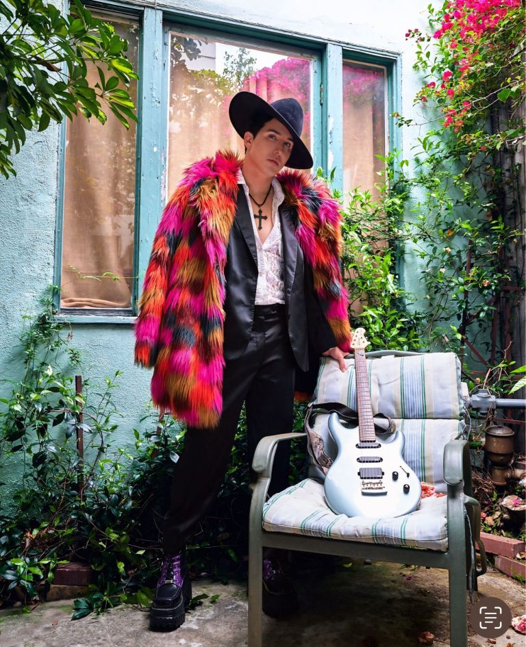 Ricky Rebel for Los Angeles Feature Magazine (Credit: Photograph by Kelly Gullet, Styling by Elena Nazaroff, Fashion by Aaron Gomez)