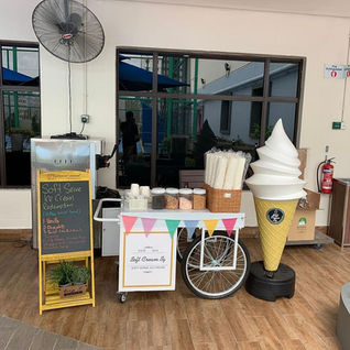 soft serve ice cream rental Singapore indoor event setup cups