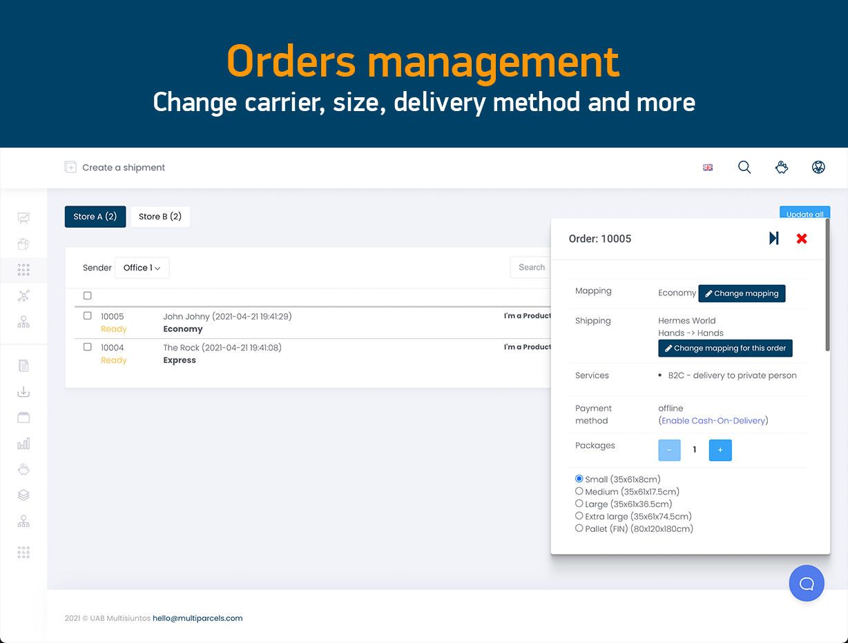 MultiParcels Shipping & Labels Wix App Market