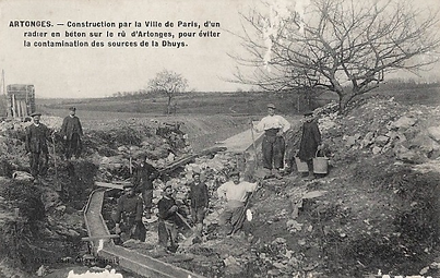 Travaux de canalisation de la DHUYS