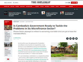 Is Cambodia’s Government Ready to Tackle the Problems in Its Microfinance Sector?