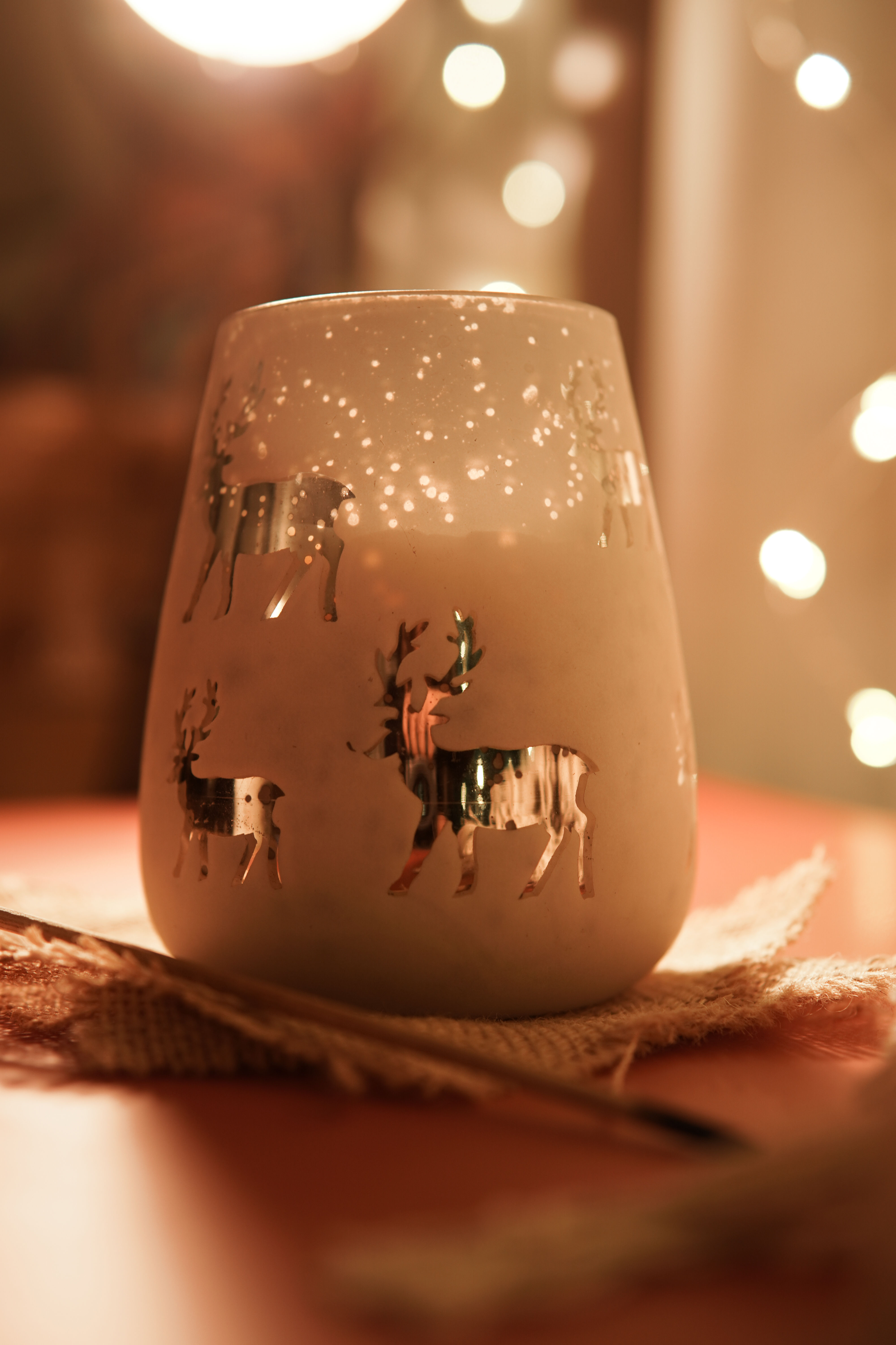 Christmas Reindeer Candle