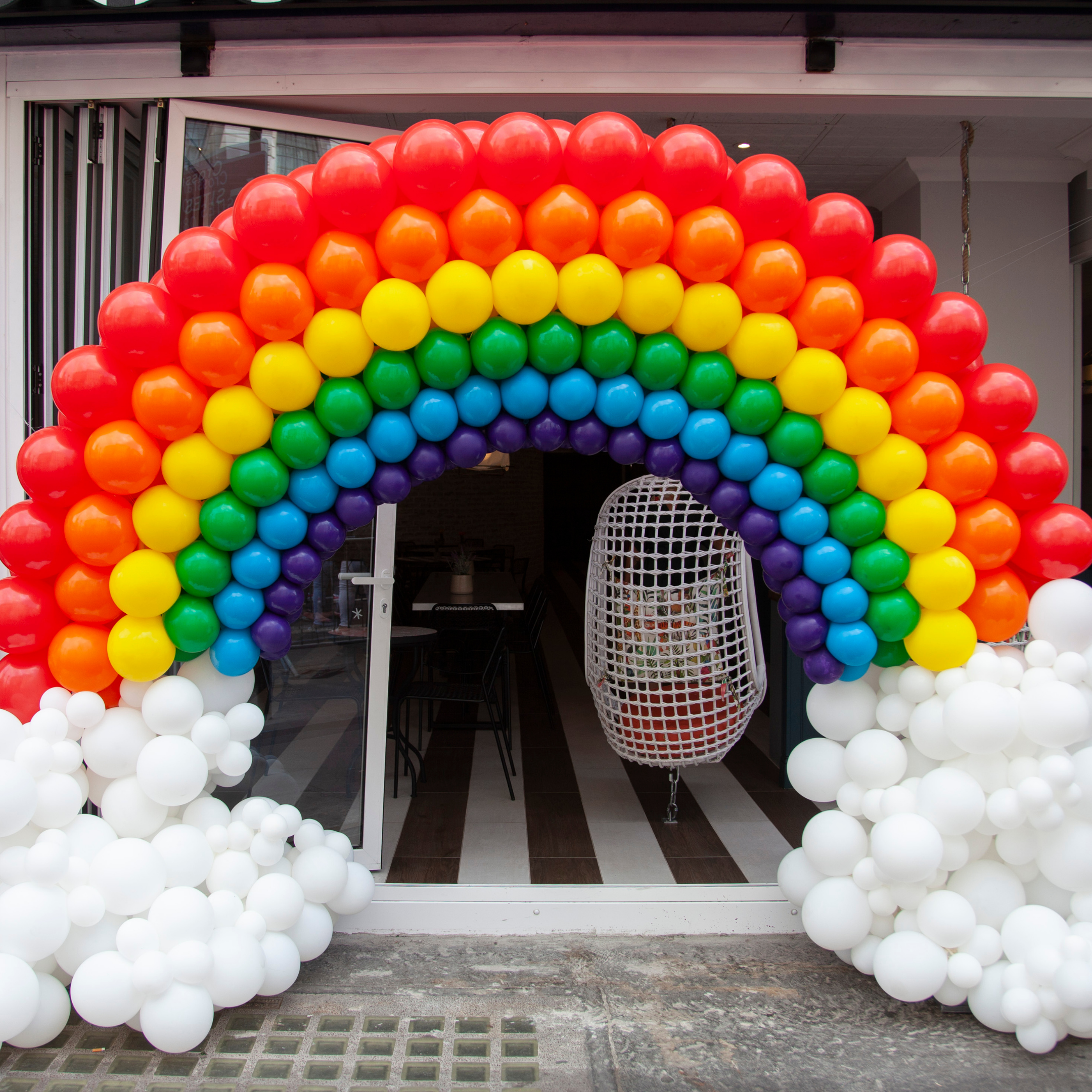 RAINBOW BALLOON ARCH