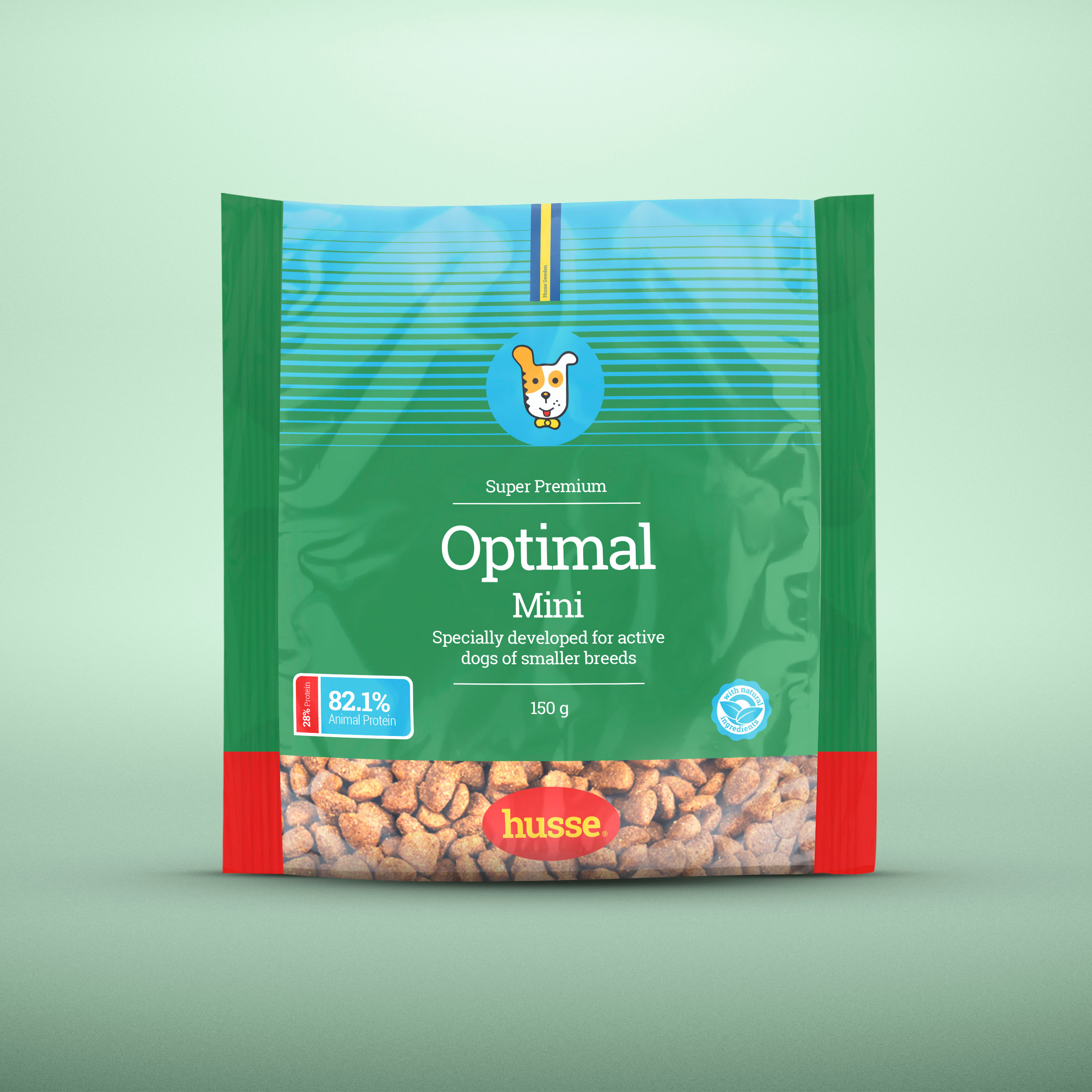 Пробник Husse Optimal Mini для взрослых активных собак мелких пород