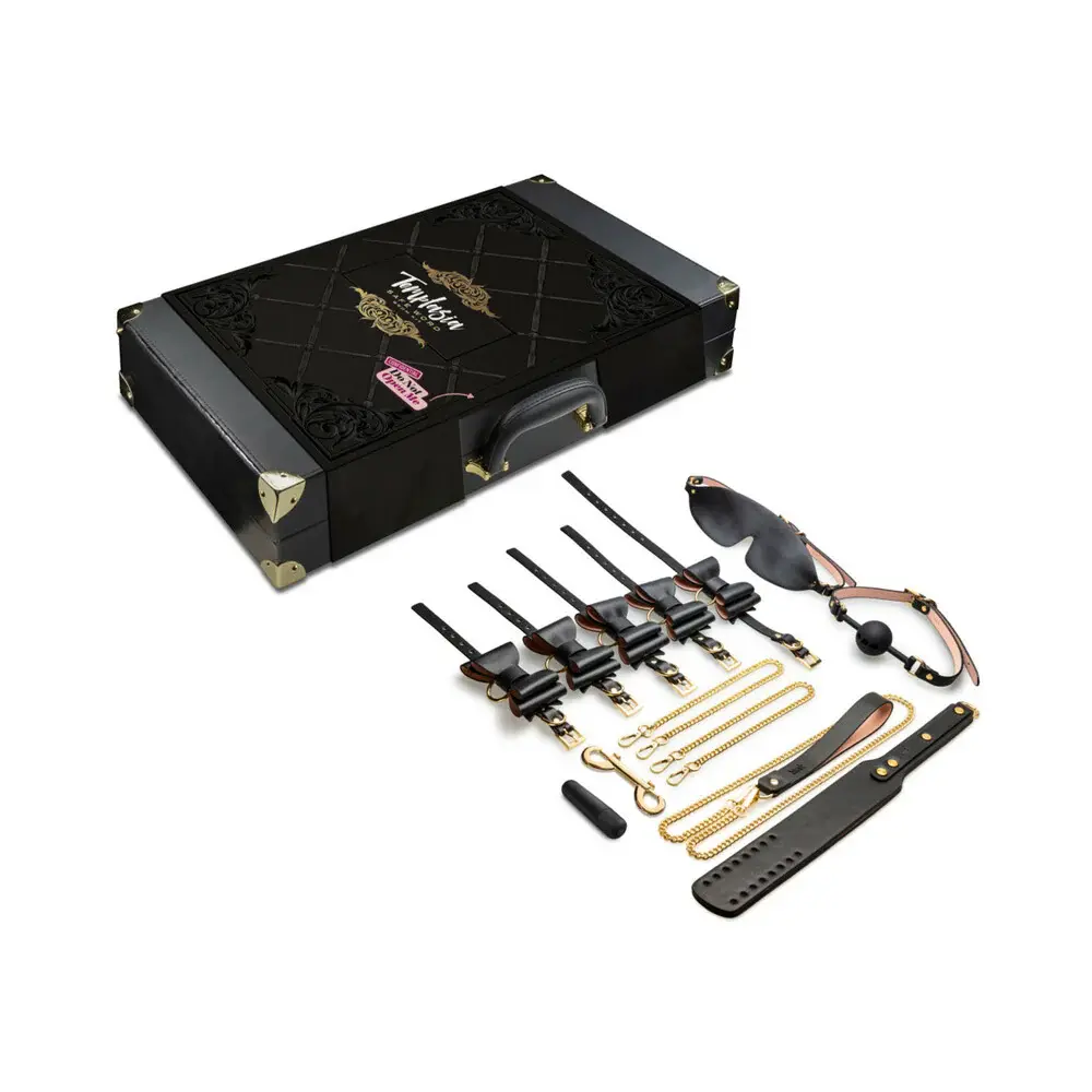 Blush Temptasia Safe Word 10-Piece Bondage Kit with Suitcase