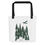 Thumbnail: Tote Bag. Fly-in Acres Mascot planes and forest.