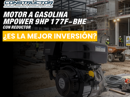 ¿Es el Motor a Gasolina Mpower 9HP 177F-BHE con reductor la mejor inversión?