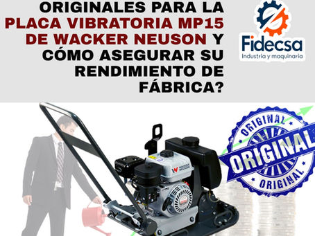 Placa Vibratoria MP15 de Wacker Neuson: ¿Dónde comprar refacciones originales y cómo asegurar su rendimiento de fábrica?
