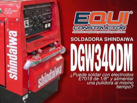 ¿Puede la Soldadora Shindaiwa DGW340DM soldar con electrodos E7018 de 1/8″ y alimentar una pulidora al mismo tiempo?