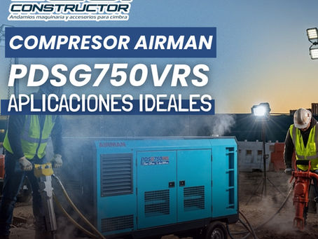  ¿Cuáles son las aplicaciones ideales para el flujo de aire del Compresor a Diesel AIRMAN PDSG750VRS?