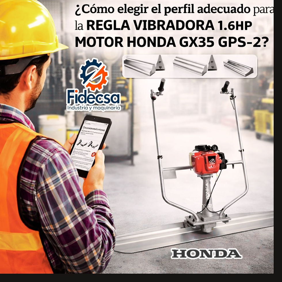 ¿Cómo elegir el perfil adecuado para la REGLA VIBRADORA 1.6HP MOTOR HONDA GX35 GPS-2?