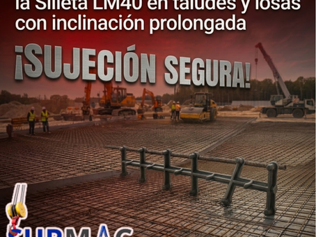Cómo usar la Silleta LM40 en taludes y losas con inclinación prolongada