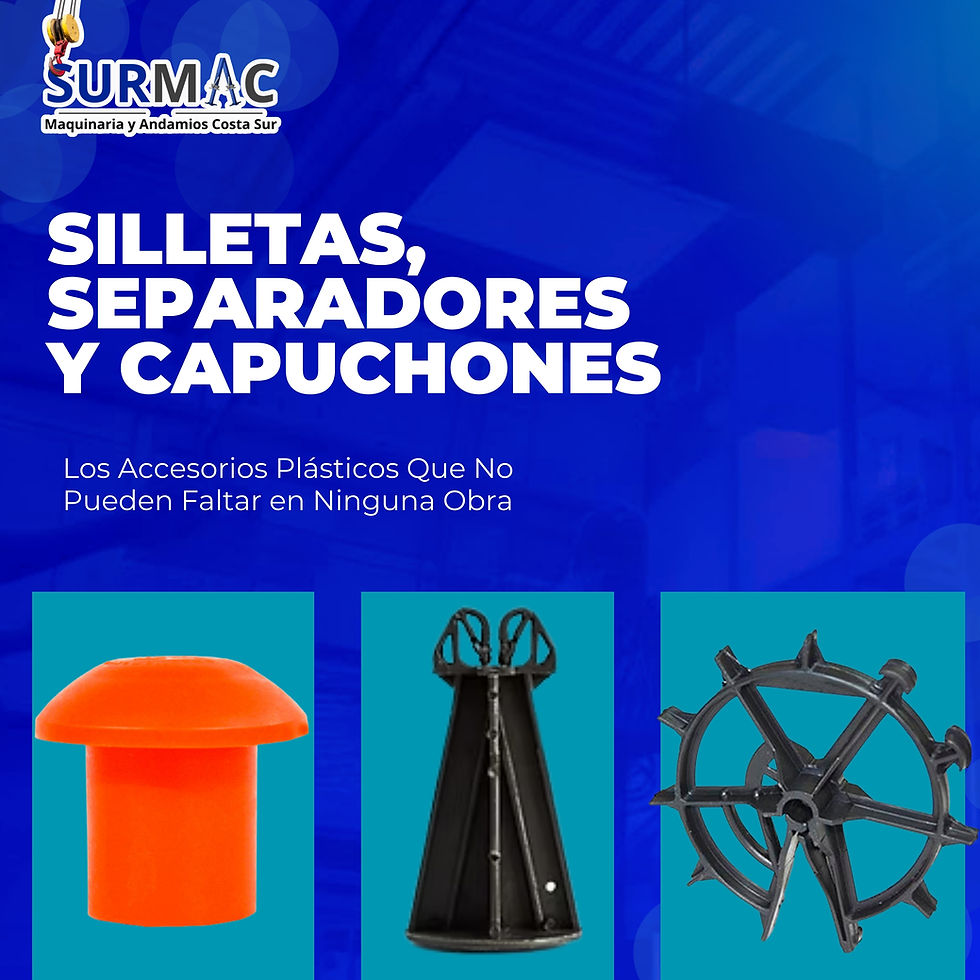 Silletas, Separadores y Capuchones: Los Accesorios Plásticos Que No Pueden Faltar en Ninguna Obra