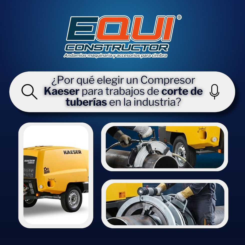 ¿Por qué elegir un Compresor Kaeser para trabajos de corte de tuberías en la industria?