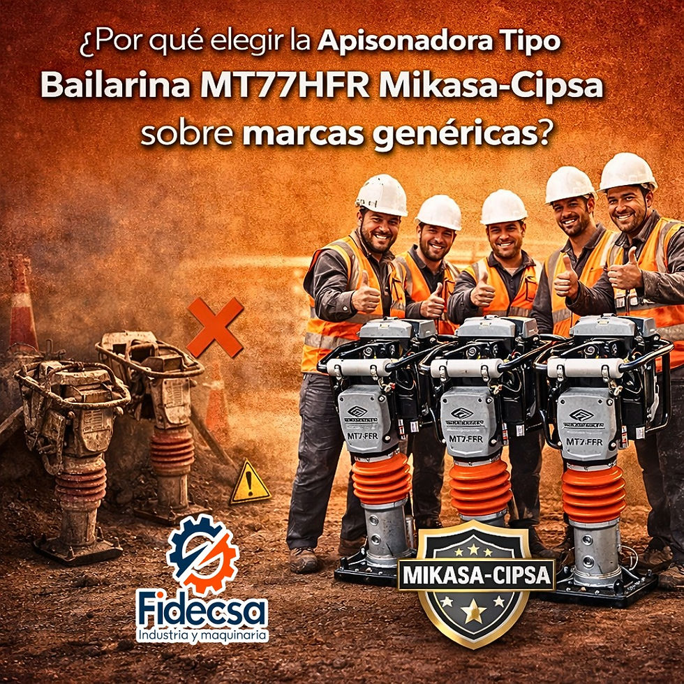 ¿Por qué elegir la Apisonadora Tipo Bailarina MT77HFR Mikasa-Cipsa sobre marcas genéricas?