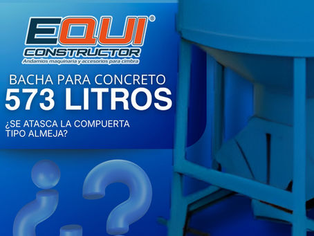 ¿Se atasca la compuerta tipo almeja? Por qué la Bacha para Concreto Marca Hypermaq 573 litros resuelve el problema más común