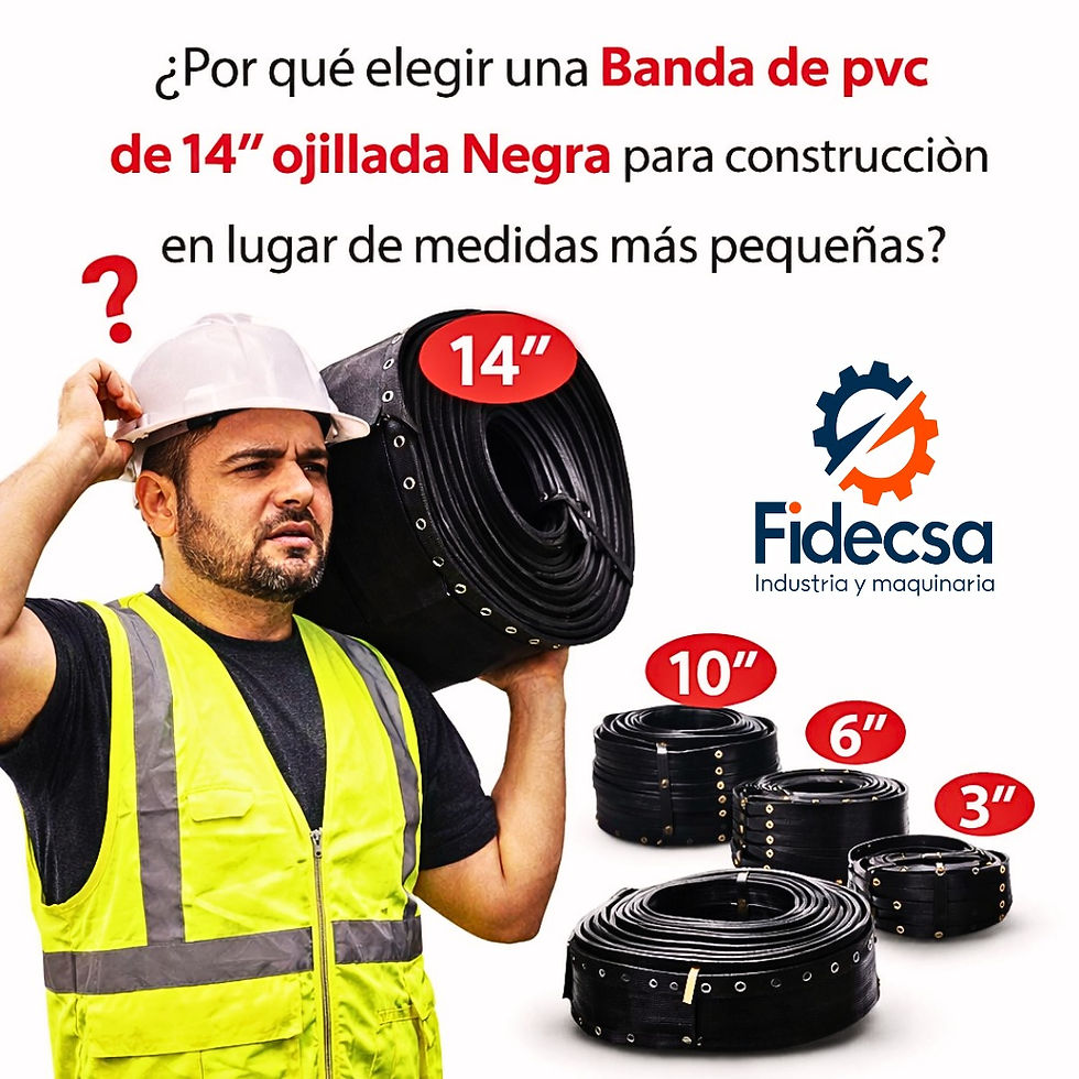 ¿Por qué elegir una Banda de pvc de 14" ojillada Negra para construcción en lugar de medidas más pequeñas?