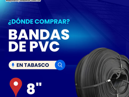 ¿Dónde adquirir banda de PVC ojillada de 8 pulgadas en Tabasco?