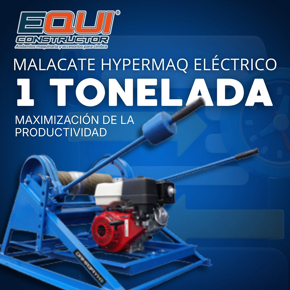 Maximización de la productividad con el Malacate de 1 Tonelada HYPERMAQ