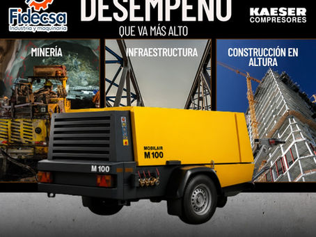 ¿Cómo es el desempeño de los Compresores Kaeser en minería, infraestructura y construcción en altura?