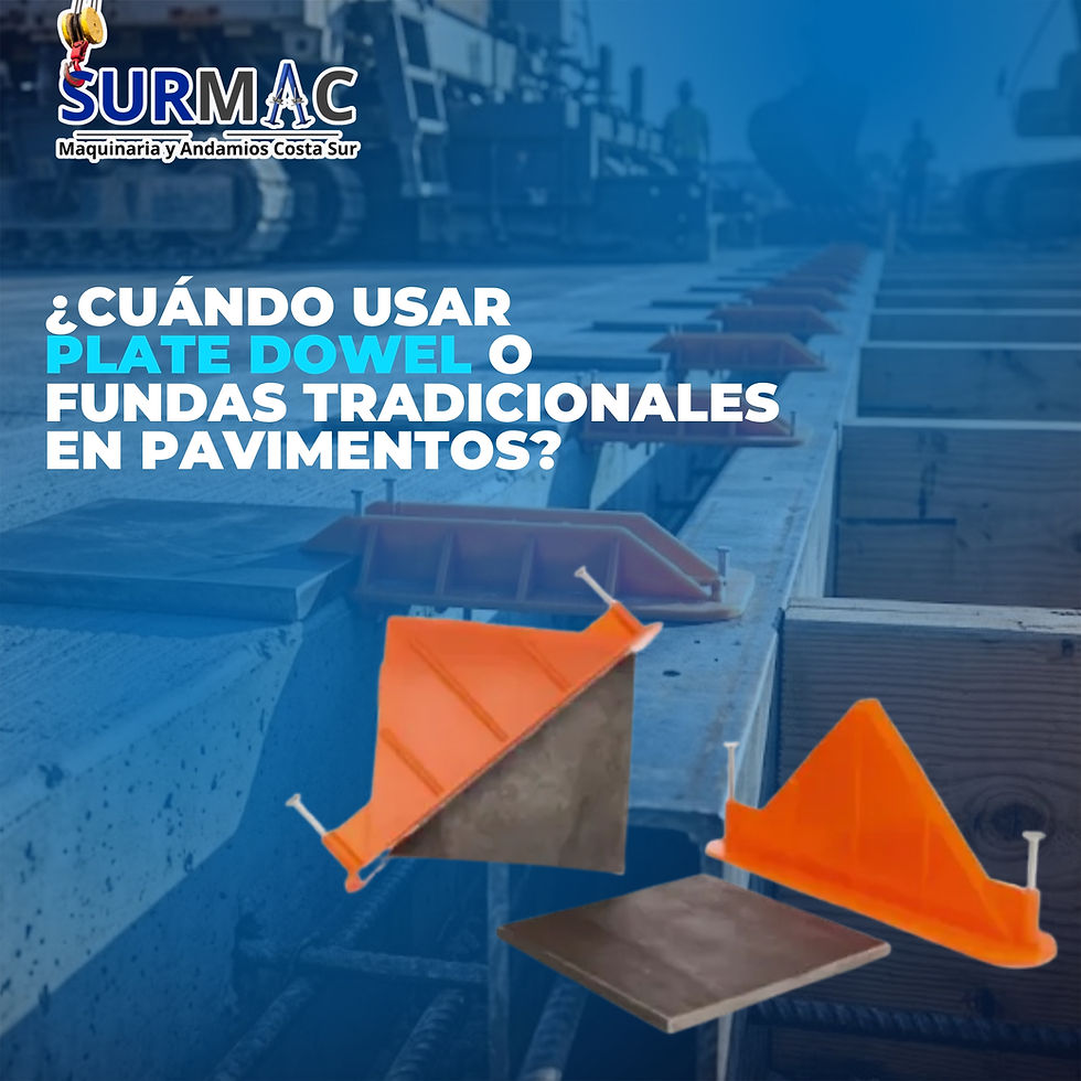 ¿Cuándo Usar Plate Dowel o Fundas Tradicionales en Pavimentos?