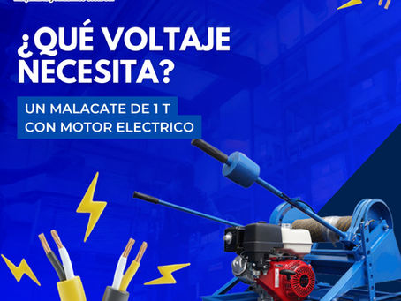 ¿Qué Voltaje Necesita Un Malacate De 1 T Con Motor Eléctrico?