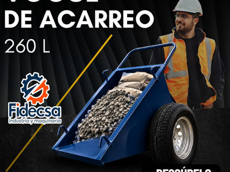 ¿Para qué sirve la Vogue para acarreo de materiales de 260 litros en la construcción?