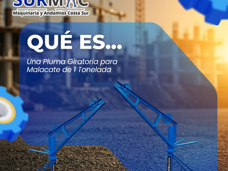 ¿Qué es y para qué sirve una Pluma Giratoria para Malacate de 1 Tonelada?