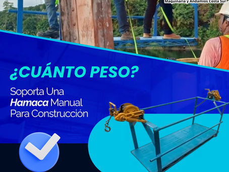 ¿Cuánto Peso Soporta Una Hamaca Para Construcción Manual?